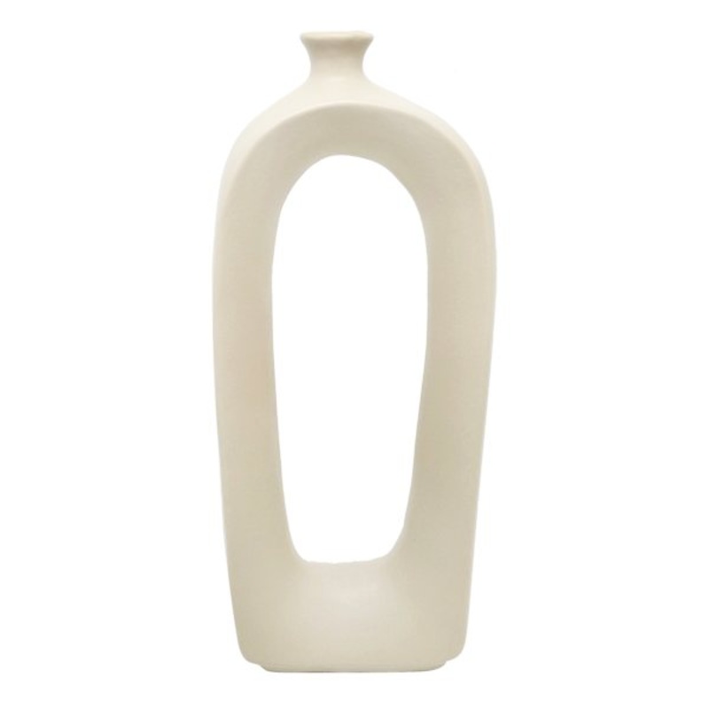 Grey Open Vase Ceramic Vase, 14″