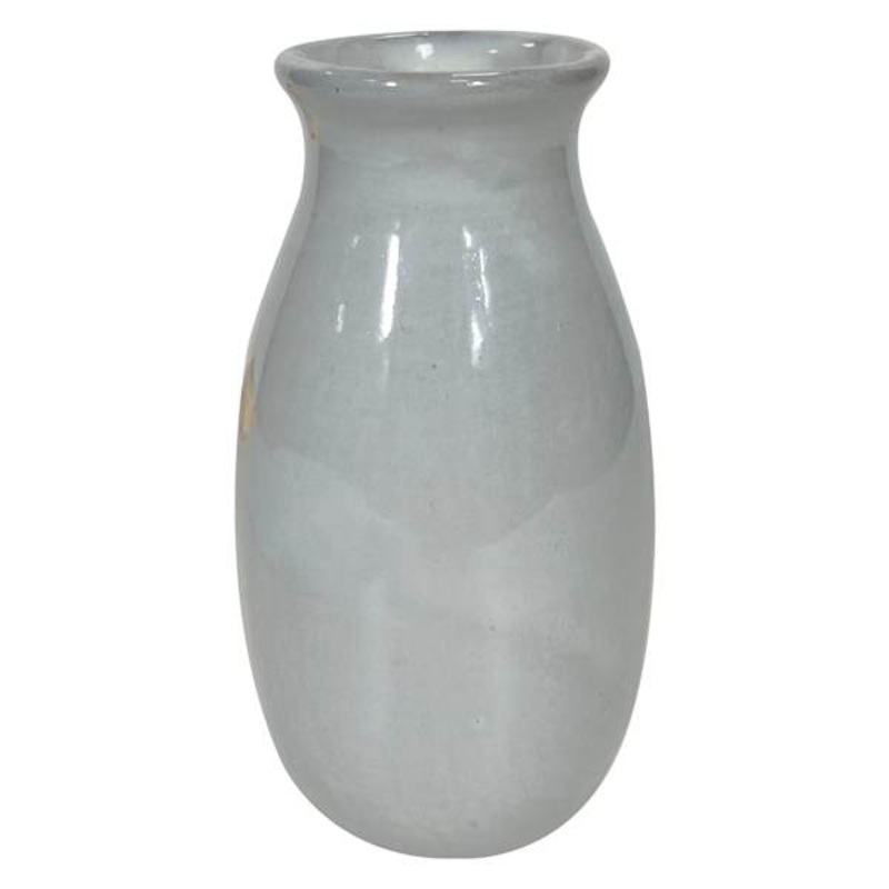 Light Grey Ceramic Vase, 5″