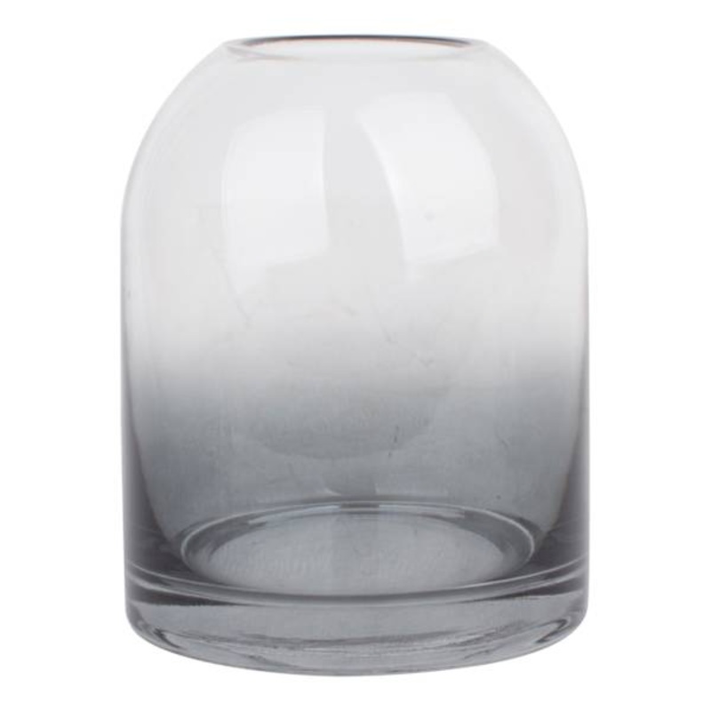 Black Ombre Glass Vase, 5″