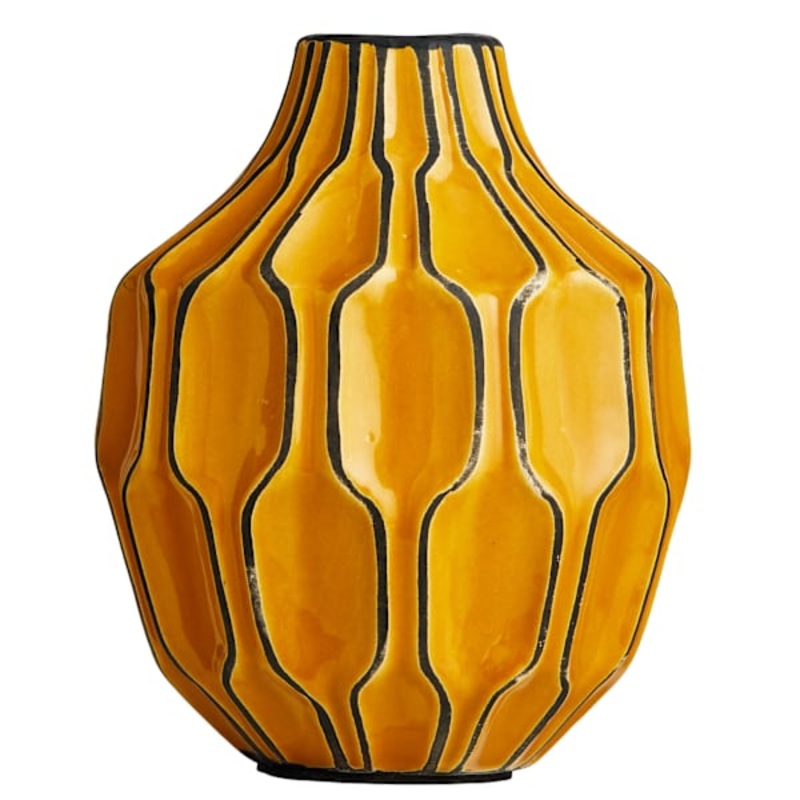 Katherine Yellow Vase, 6″