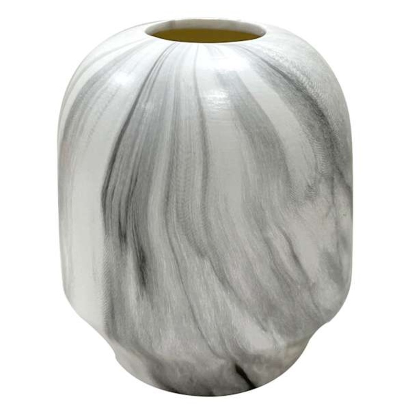 Marbled Ceramic Vase, 4.3″