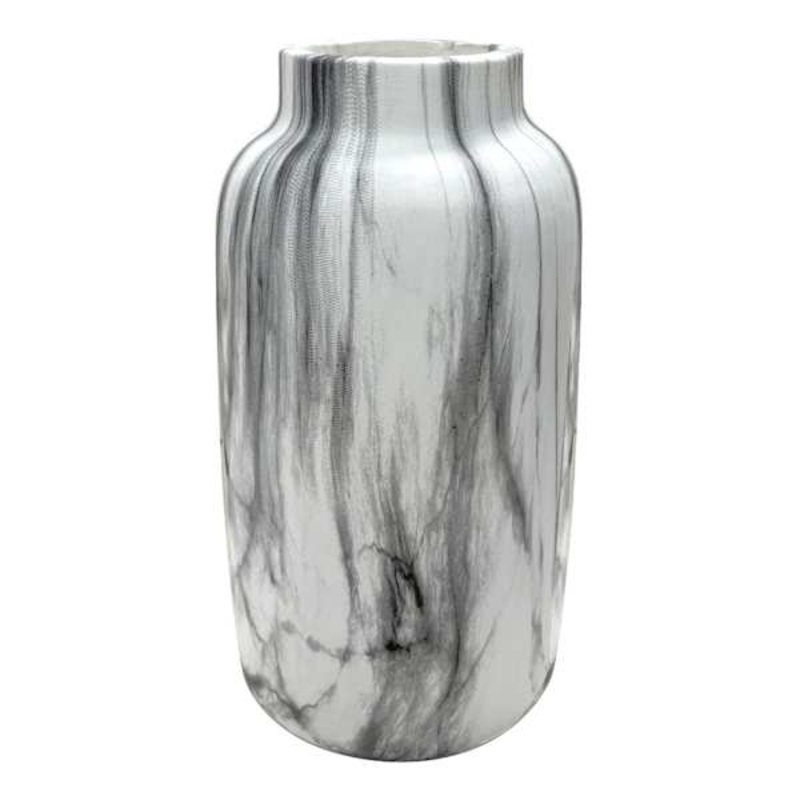 Marbled Ceramic Vase, 8.7″