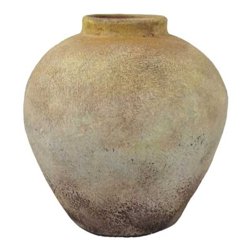 Neutral Ceramic Vase, 7.5″