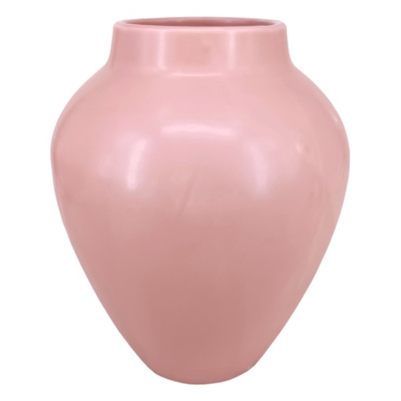 Pink Ceramic Vase, 8.5″