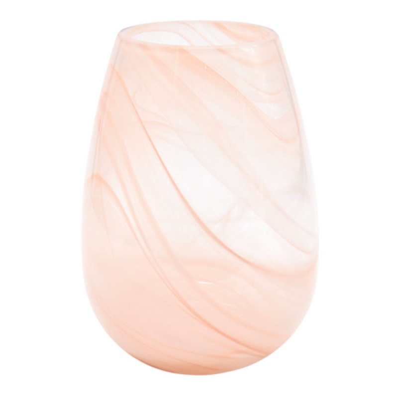 Pink Clouds glass vase, 9.8″