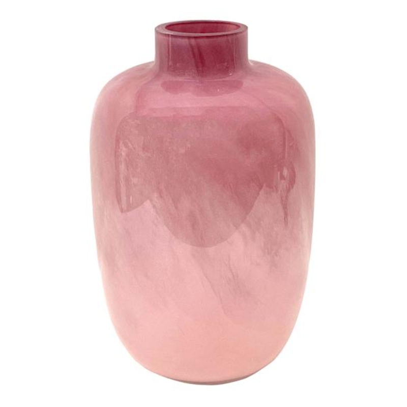 Pink Glass Vase, 6×6