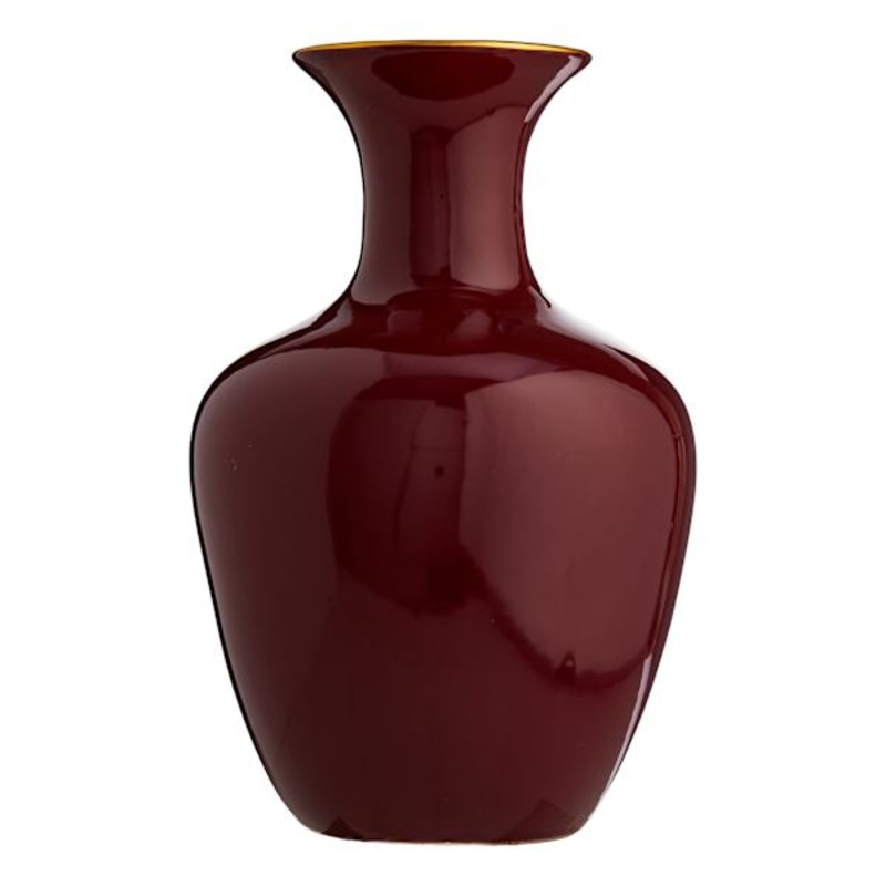 Providence Red Ceramic Vase, 11.5″