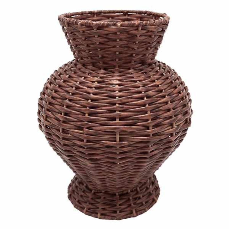 Rattan Vase, 9″