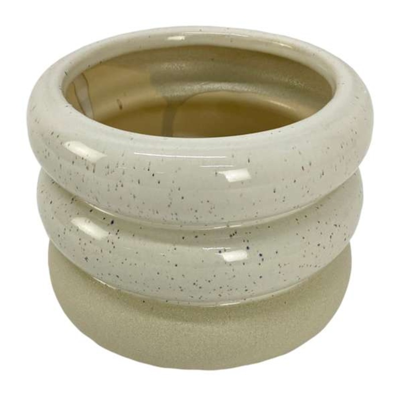 Speckeled Porcelain Vase, 4.5″