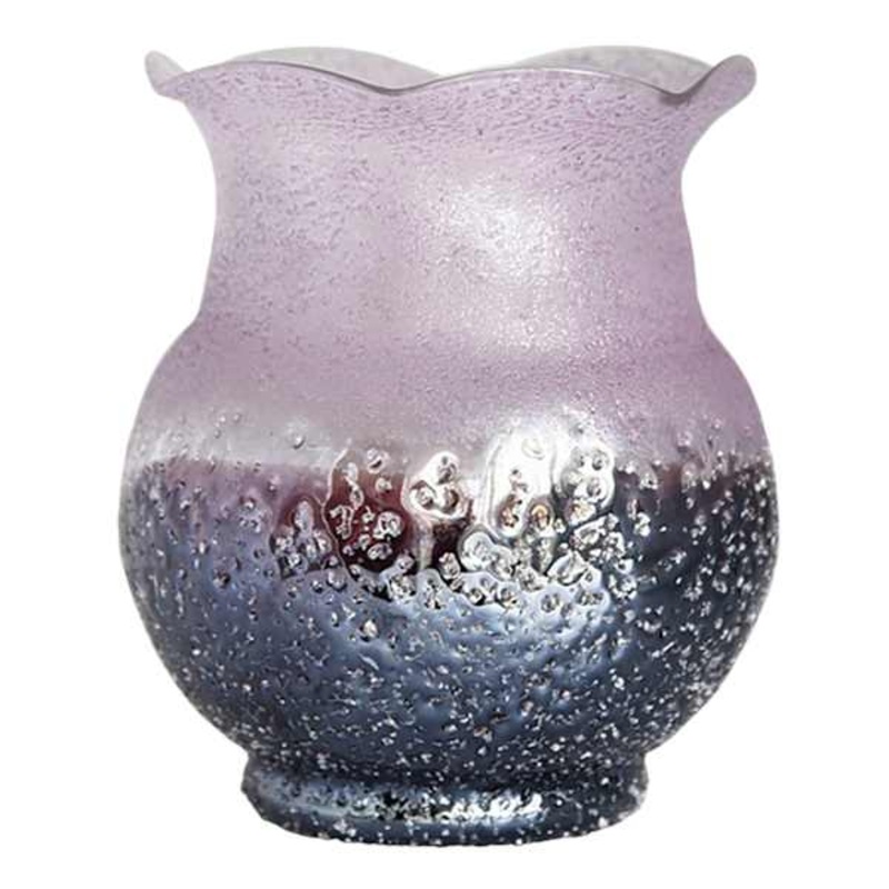 Purple Glass Vase, 8″