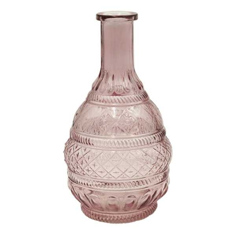 Purple Glass Vase, 9″