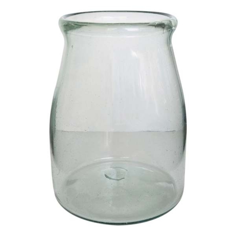Recycled Glass Jar, 9″