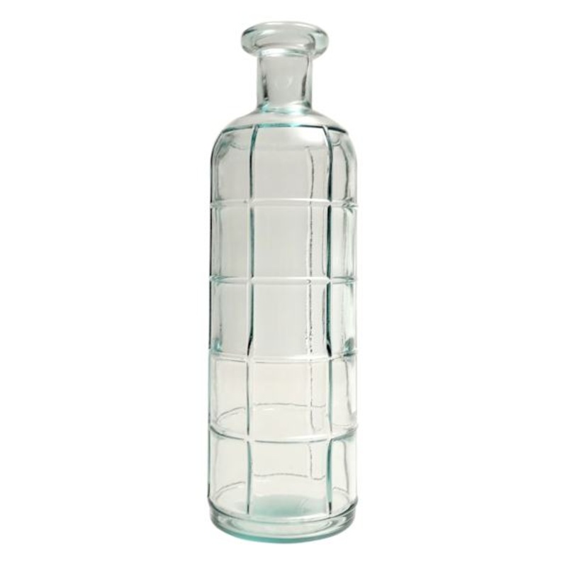 Spanish Glass Grafic Vase, 13″