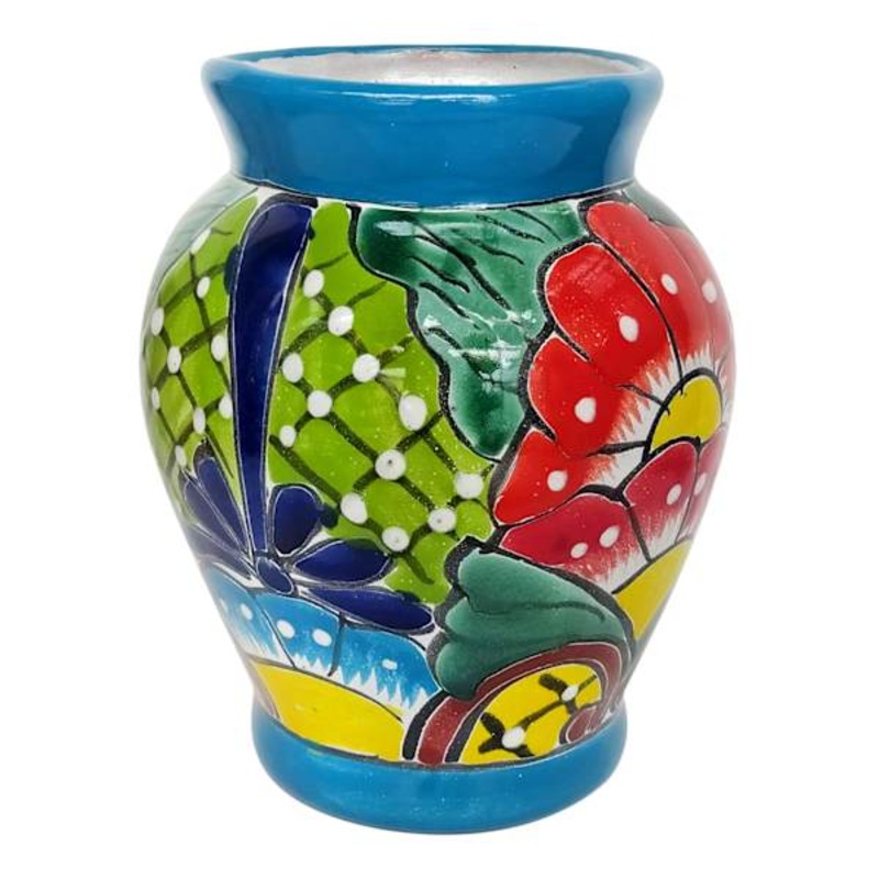 Talavera Flower Vase, 7″