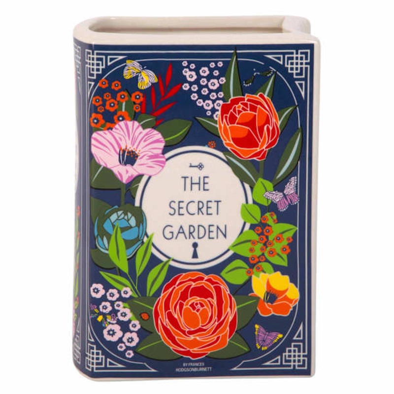 The Secret Garden Ceramic Book Vase, 4×6
