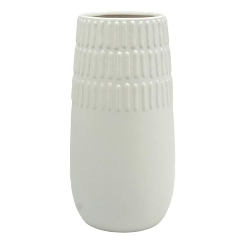 Tracey Boyd Bevel Ceramic Vase, 10″