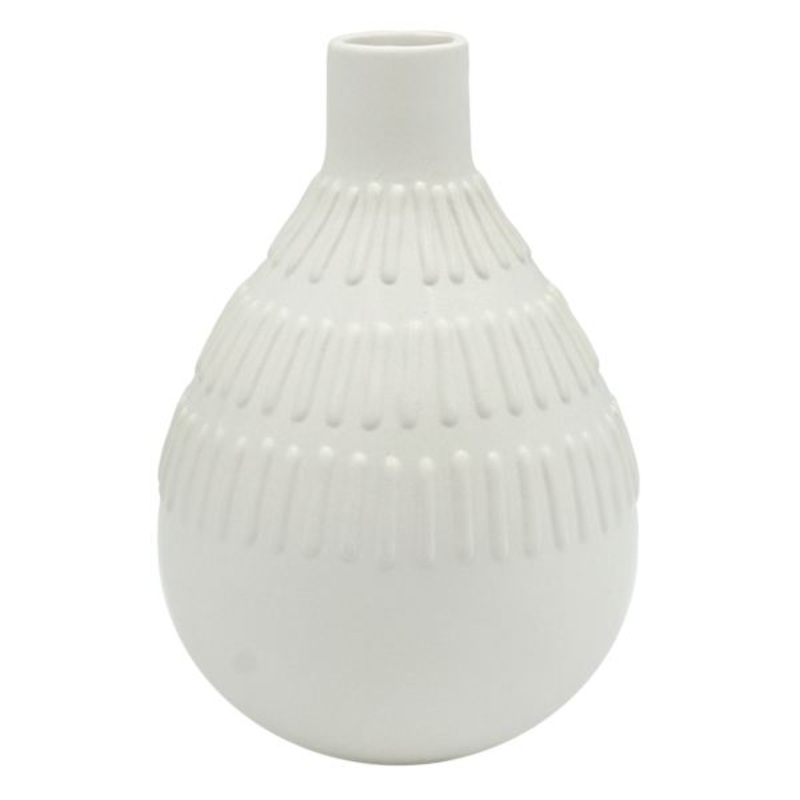 Tracey Boyd Bevel Ceramic Vase, 7″
