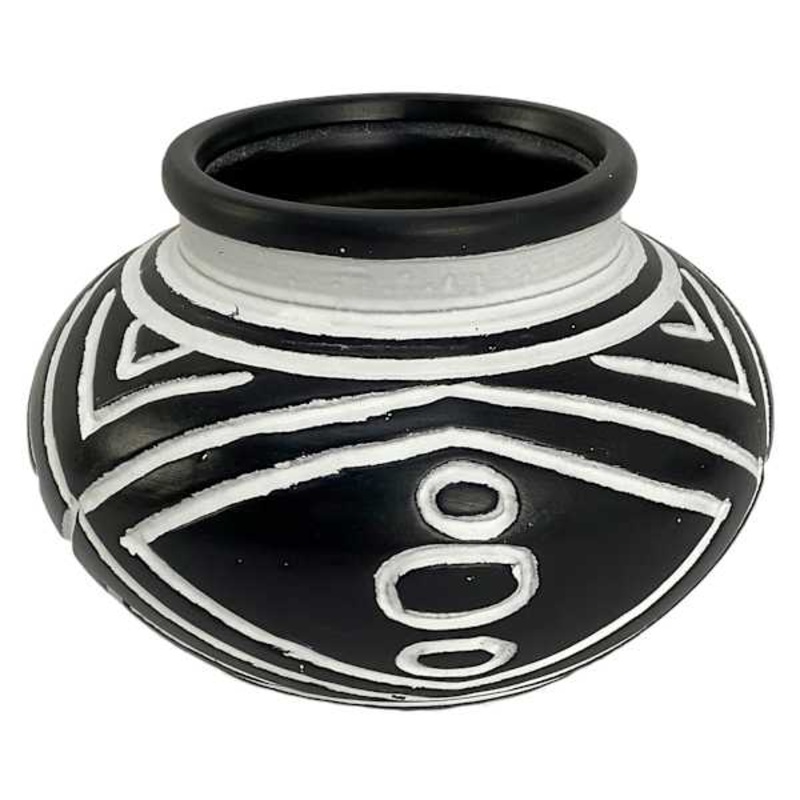 Tracey Boyd Black & White Ceramic Vase, 5″