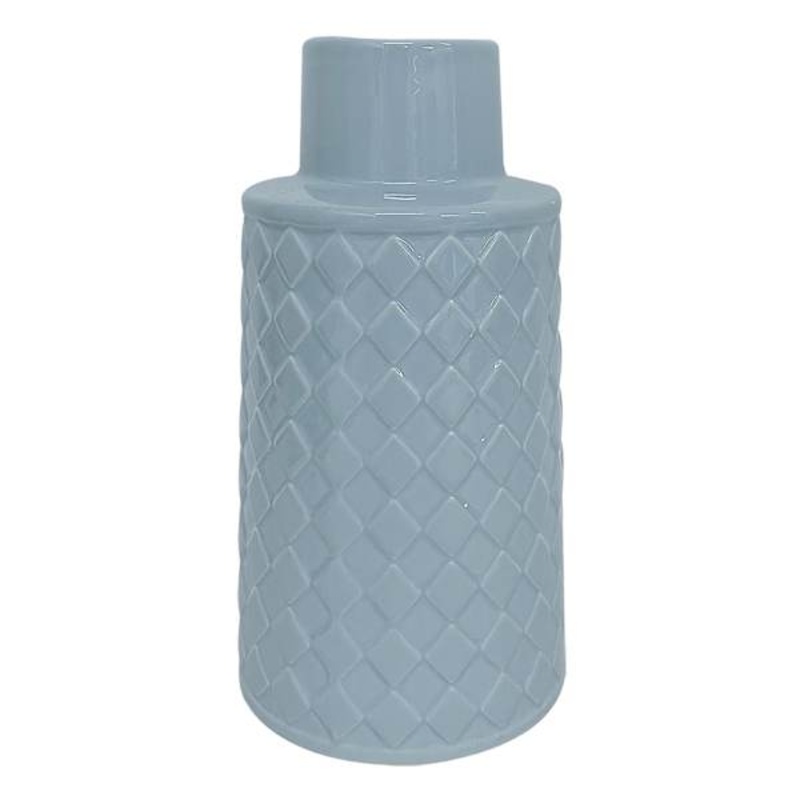 Tracey Boyd Blue Ceramic Vase, 11″