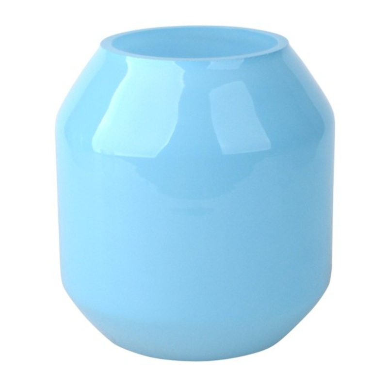 Tracey Boyd Blue Glass Vase, 6″