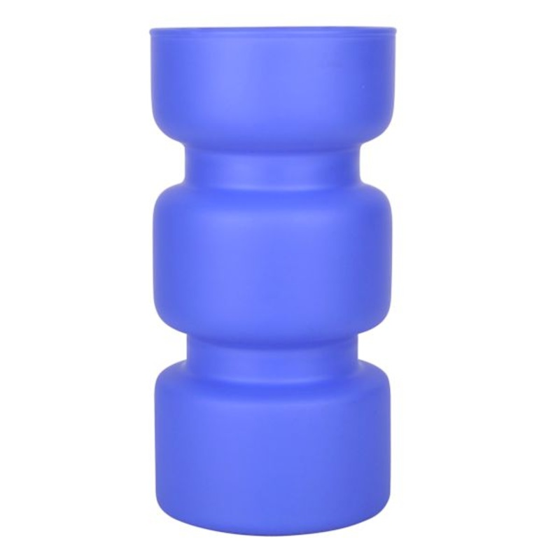 Tracey Boyd Blue Matte Glass Vase, 5″