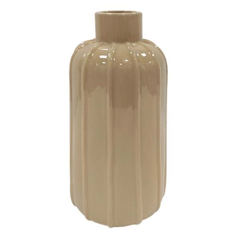 Tracey Boyd Brown Ceramic Vase, 8″