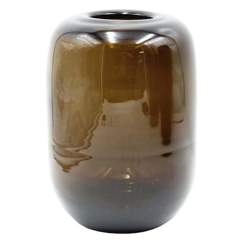Tracey Boyd Dark Brown Glass Vase, 10″