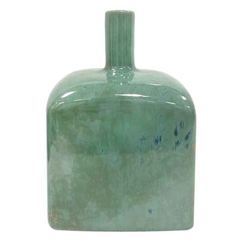 Tracey Boyd Eden Green Reactive Vase, 6″