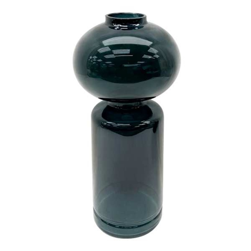 Tracey Boyd Green Glass Vase, 11″