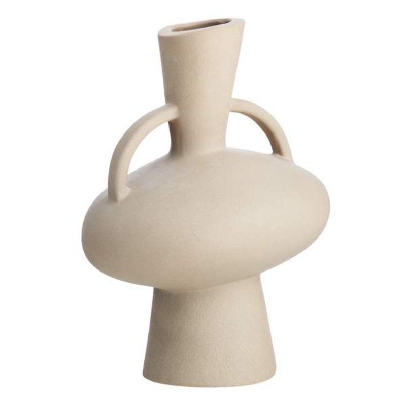 Tracey Boyd Greige Vase, 8.7″