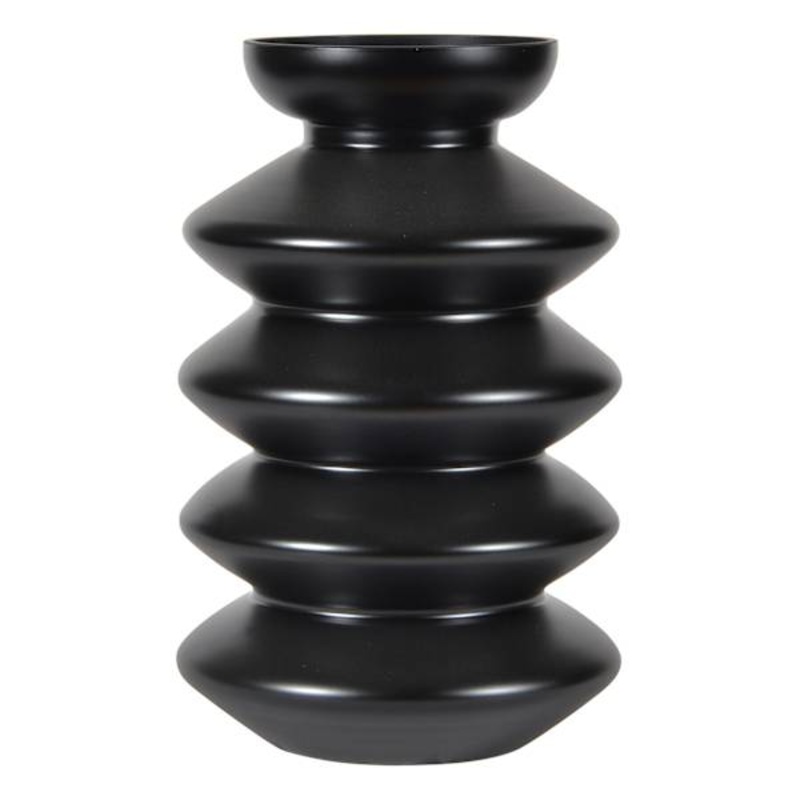 Tracey Boyd Matte Back Tier Glass Vase, 10″