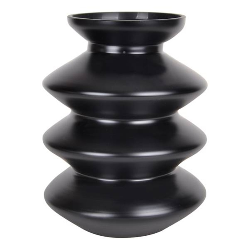 Tracey Boyd Matte Back Tier Glass Vase, 8″