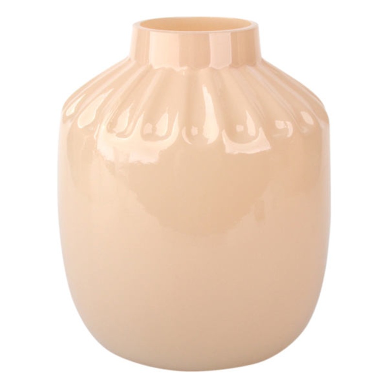 Tracey Boyd Peach Glass Vase, 6″