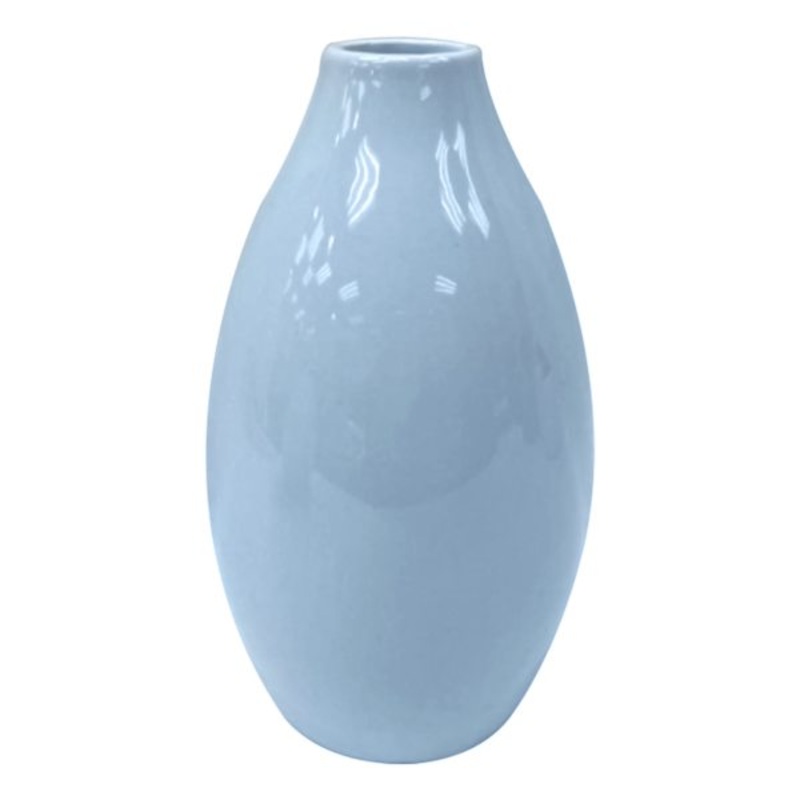 Tracey Boyd Round Blue Ceramic Vase, 7″