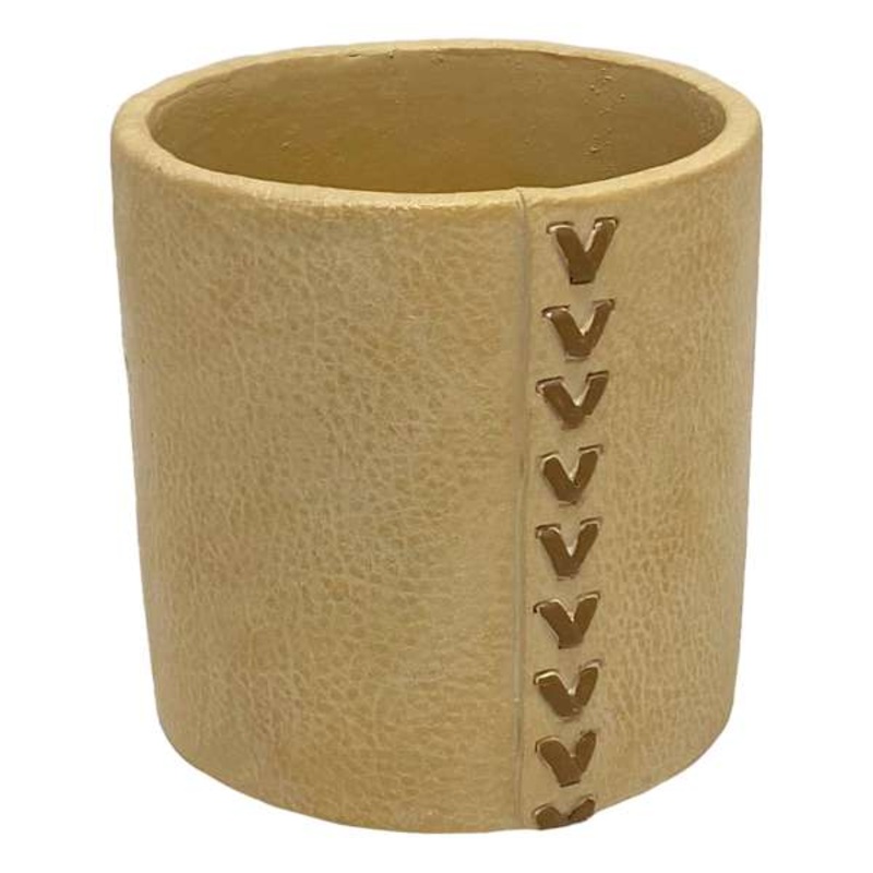 Tracey Boyd Stitched Resin Vase, 5″