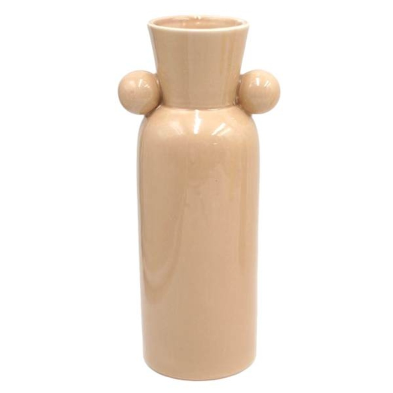 Tracey Boyd Tan Ceramic Vase, 10″