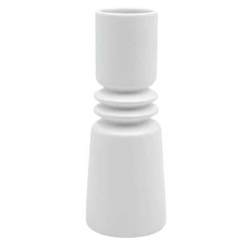 Tracey Boyd White Ceramic Vase, 11″