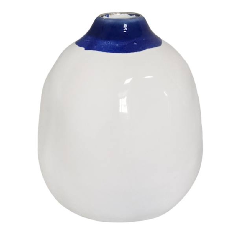 Tracey Boyd White Ceramic Vase, 5″