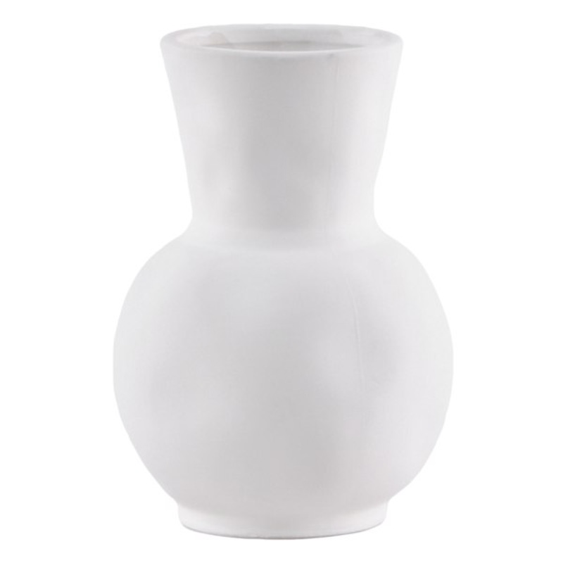 Tracey Boyd White Ceramic Vase, 6″