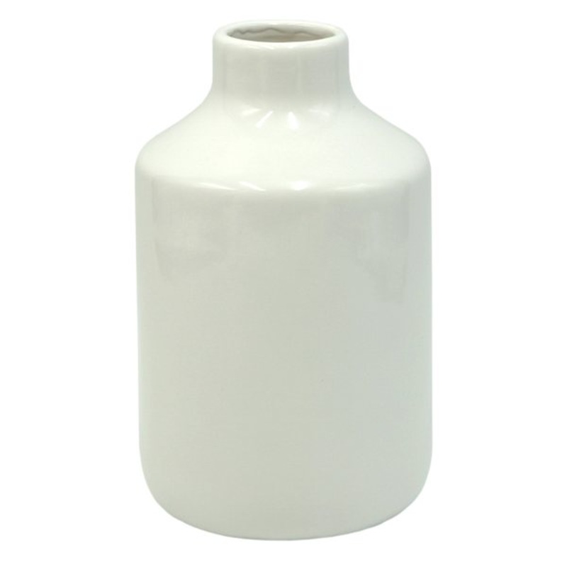 Tracey Boyd White Ceramic Vase, 7″
