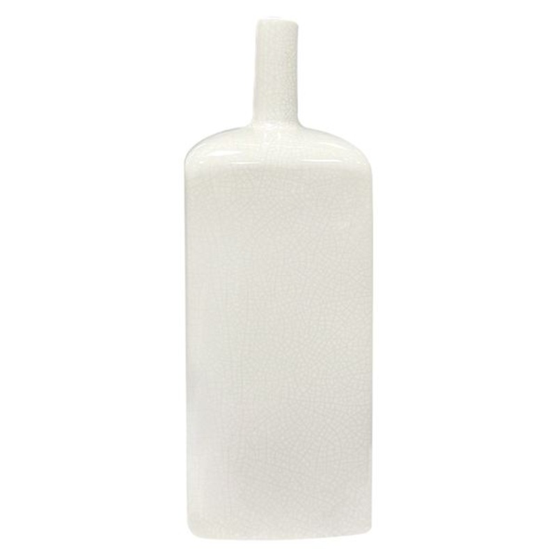 Tracey Boyd White Reactive Glaze Ceramic Vase, 12″