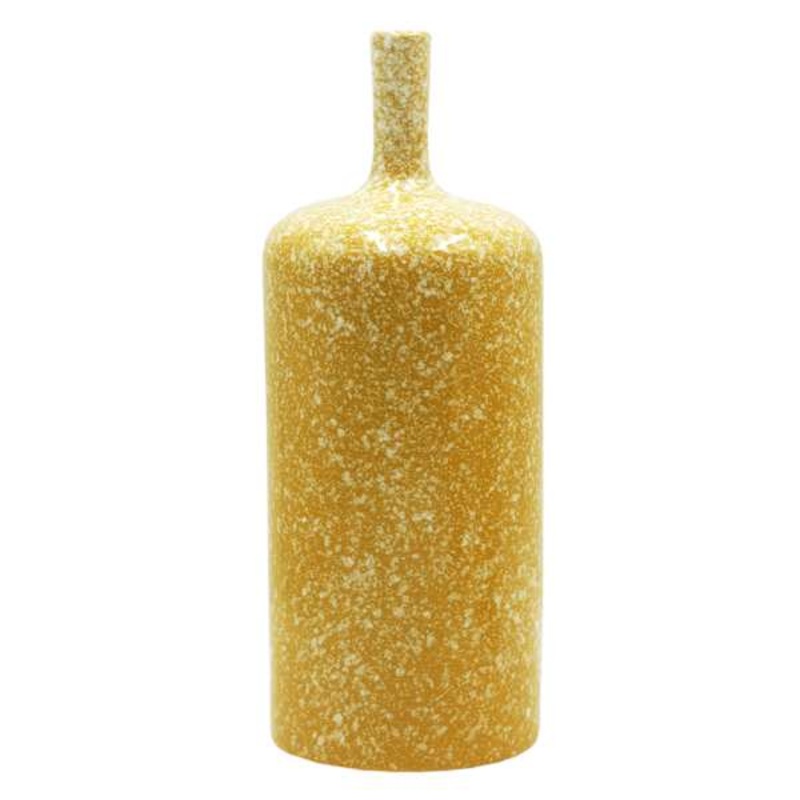 Tracey Boyd Yellow Ceramic Vase, 12″