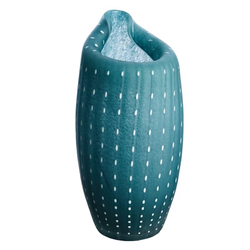 Ty Pennington Blue Coral Dot Vase, 10″