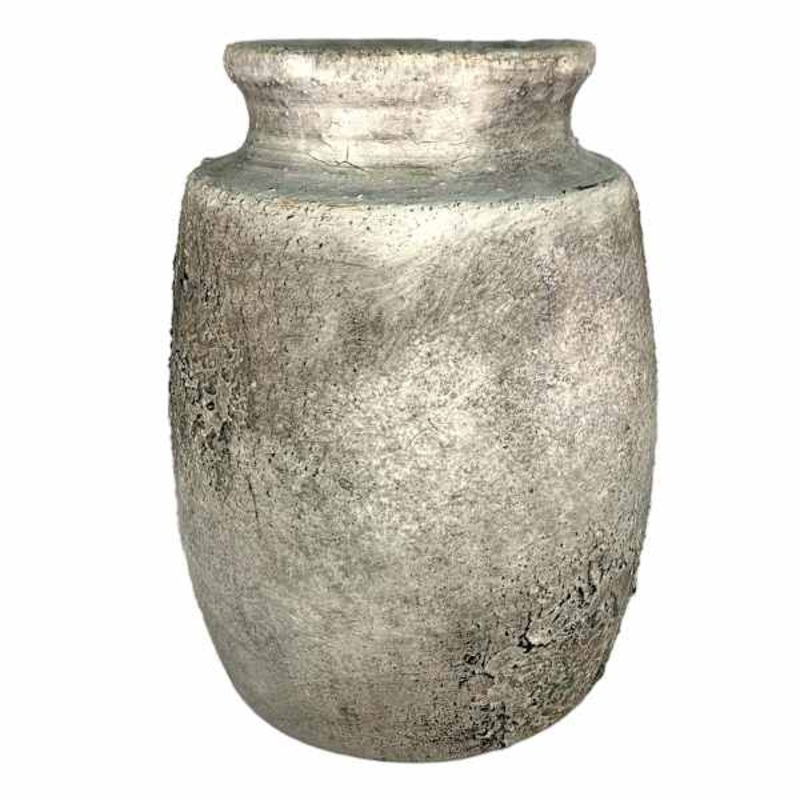 Ty Pennington Rustic Wash Ceramic Vase, 8″