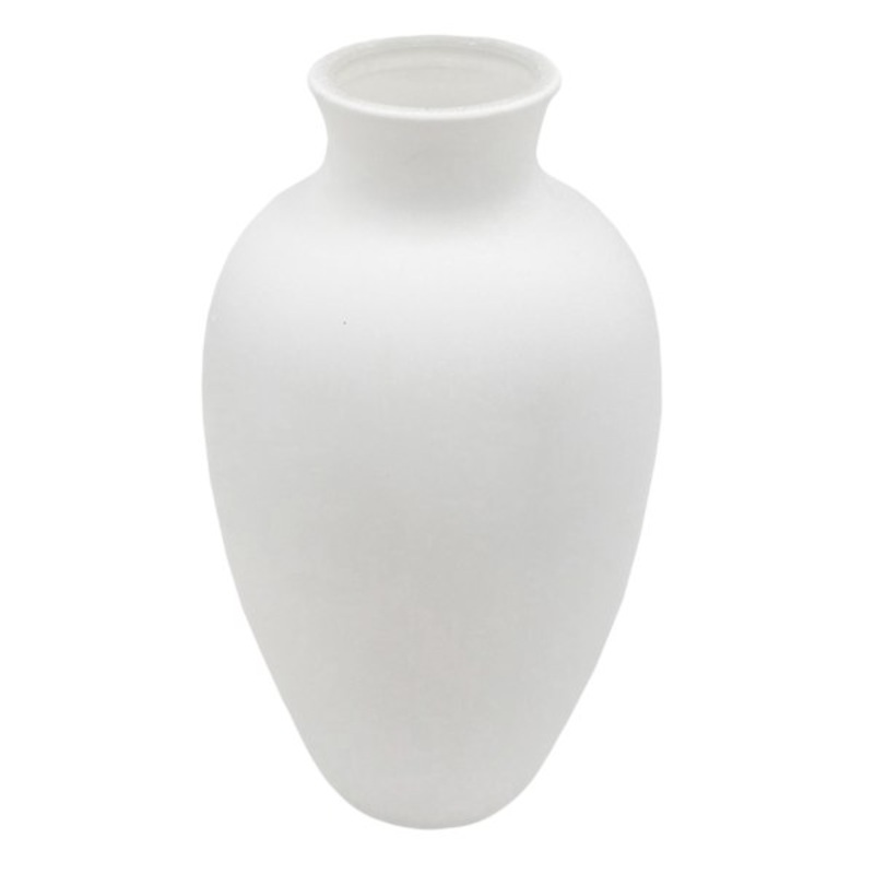 Ty Pennington White Glass Vase, 5″
