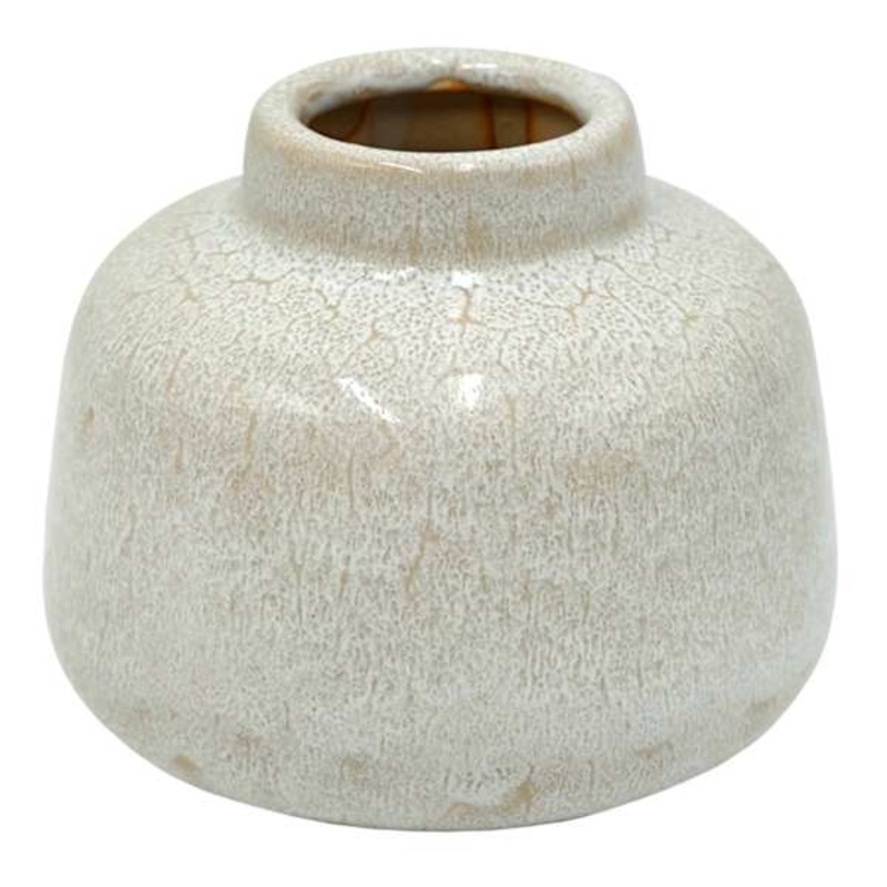 White Ceramic Vase, 3.5″
