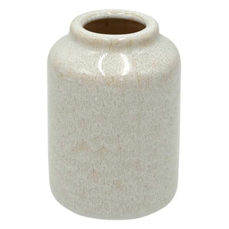 White Ceramic Vase, 5″