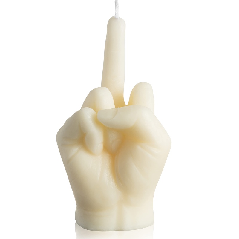 GroBro7 Middle Finger Candle Danish pastel fragrance room decoration natural soy wax pine incense sticks aromatherapy gestures for desk festival party houseewarming gift (black)