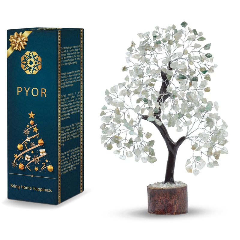 Jade Stone Bonsai Tree Real Crystals And Healing Stones Crystal Tree Jade Tree Decor Spiritual Gifts For Women Stone Money Tree Bonsai Tree Desk Decorations For Living Room Office Decor Women Green