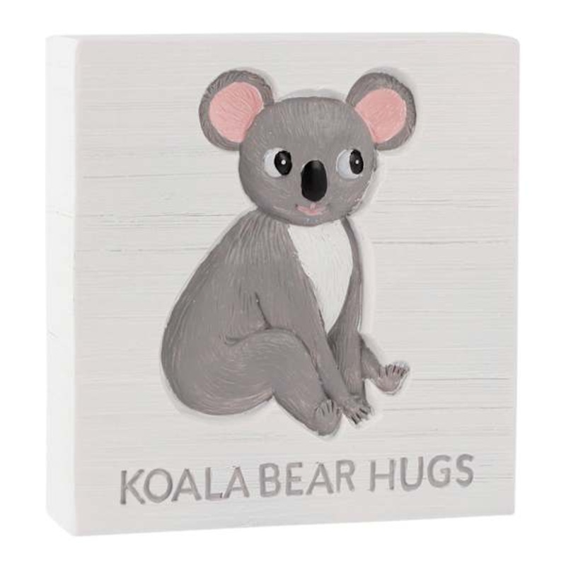 Koala Bear Hugs Sign, 5″